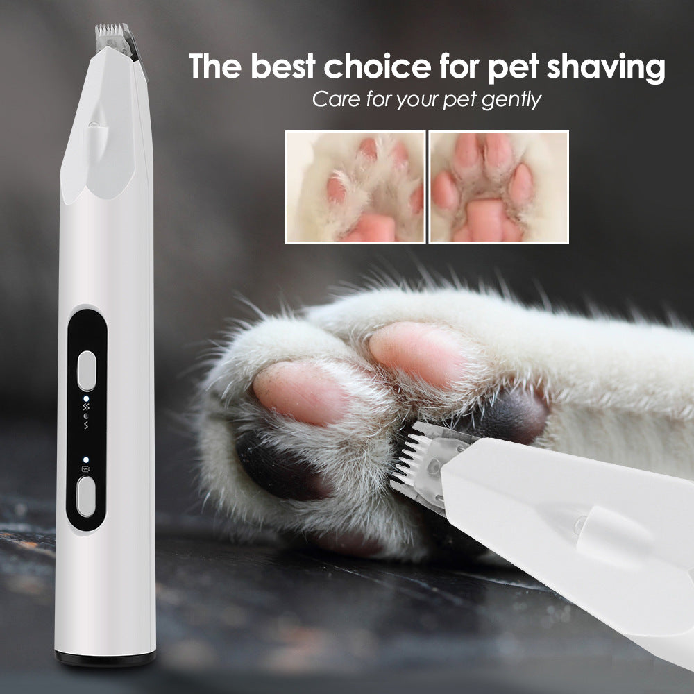 Cat Paw Hair Trimmer with LED and UV Inspection Light