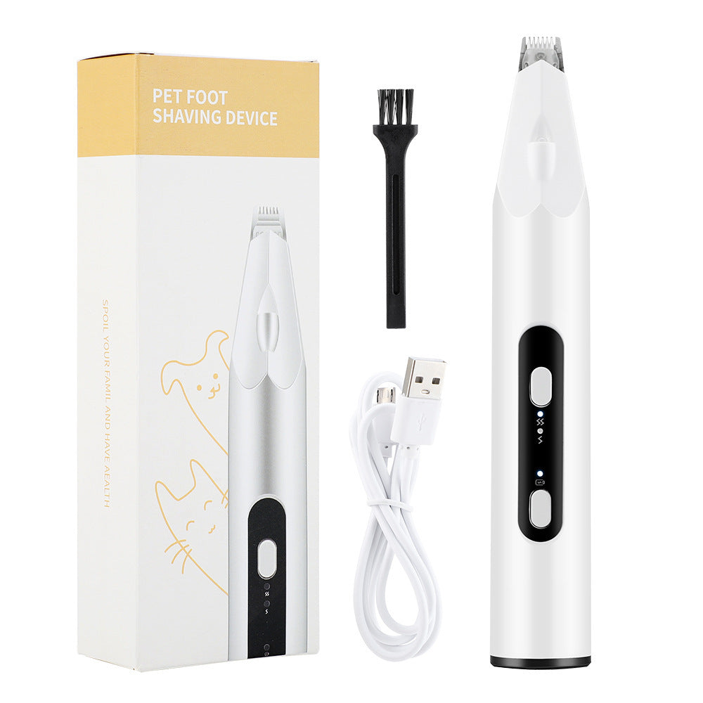 Cat Paw Hair Trimmer with LED and UV Inspection Light