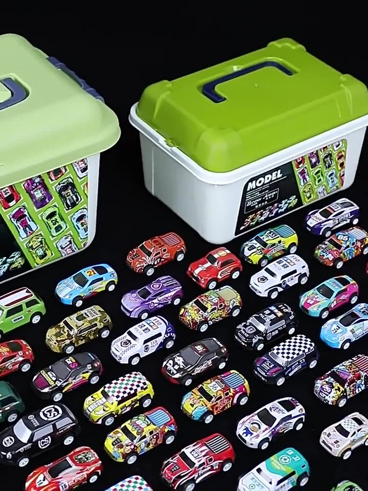 Stunt Toy Cars With Storage Box for Screen-Free Play