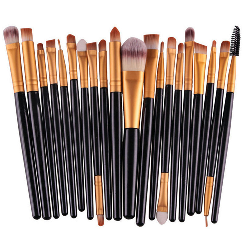 20-Piece Makeup Brush Set for Smooth, Even Application