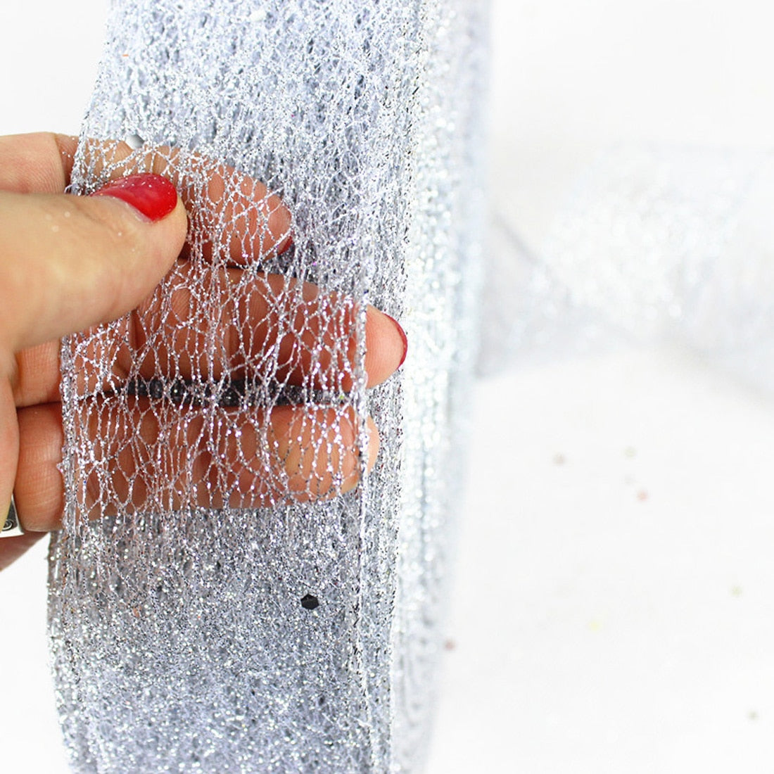 Metallic Mesh Ribbon for Sparkling Gifts & Party Decor