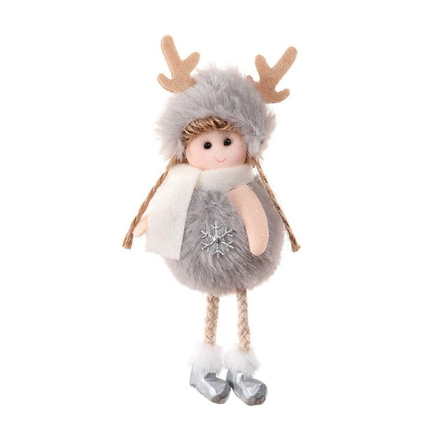 Plush Christmas Hanging Ornaments for Cozy Holiday Charm