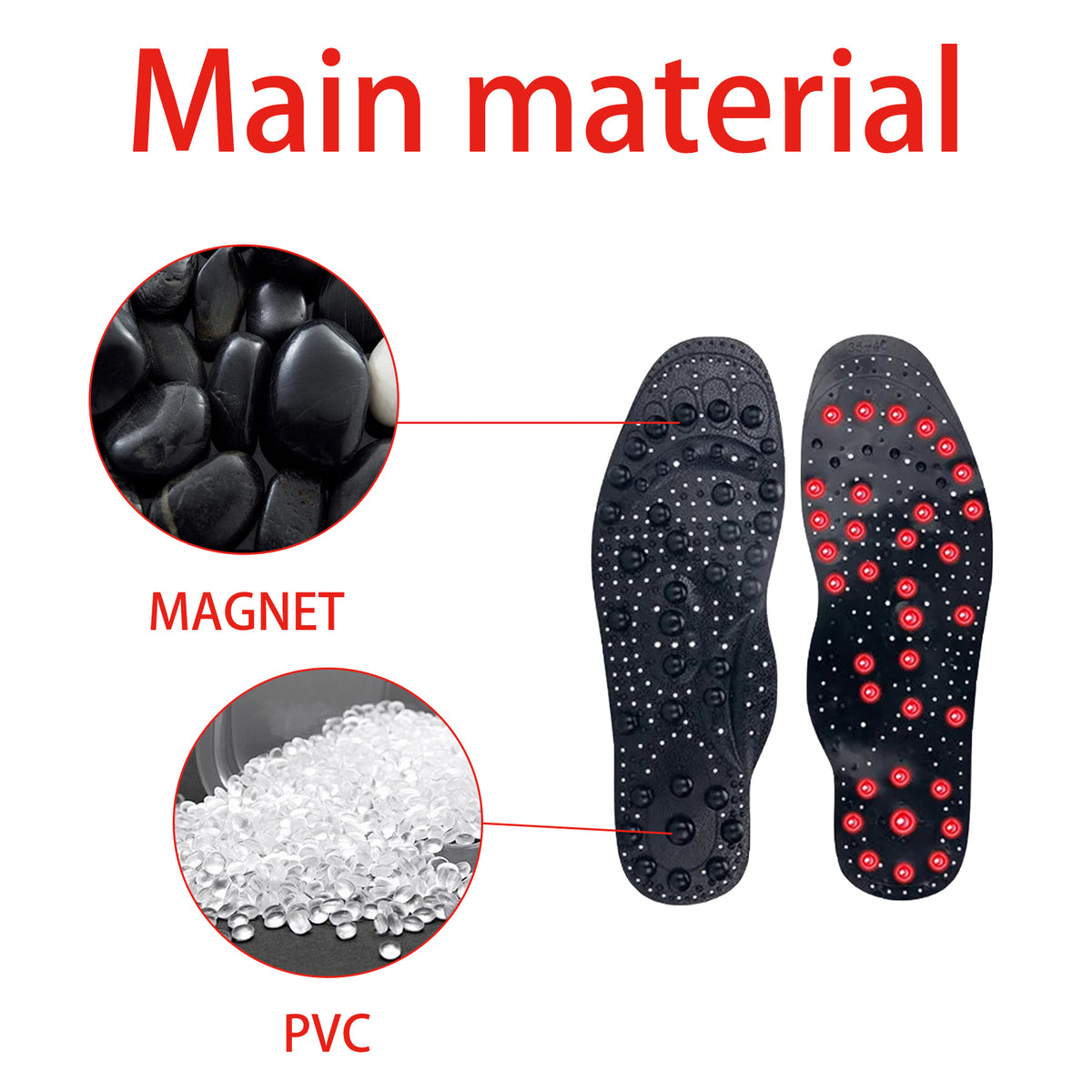 Acupressure Insoles for Arch Support and Foot Comfort