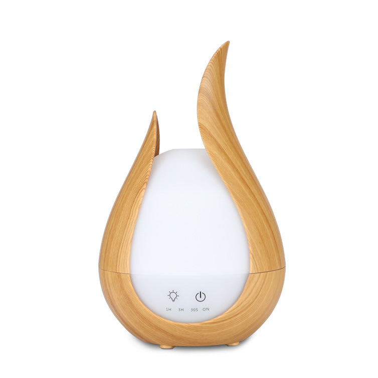 Wood Grain Ultrasonic Aroma Diffuser with LED Night Light