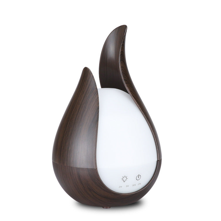 Wood Grain Ultrasonic Aroma Diffuser with LED Night Light