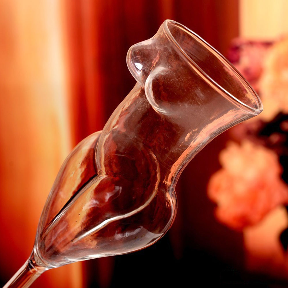 Sculpted Crystal Novelty Wine Glass for Party Nights