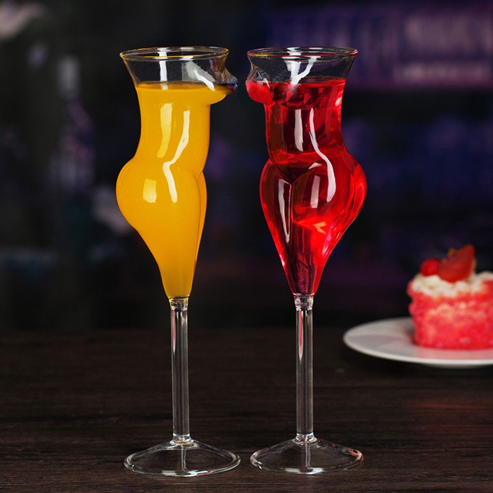 Sculpted Crystal Novelty Wine Glass for Party Nights