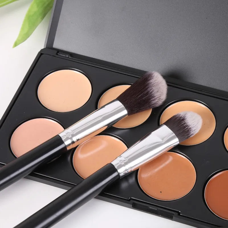 12-Piece Makeup Brush Set with Leather Case — Effortless
