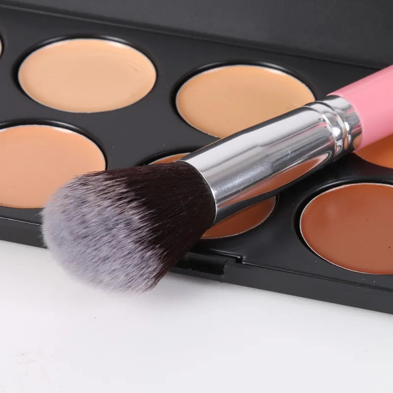12-Piece Makeup Brush Set with Leather Case — Effortless