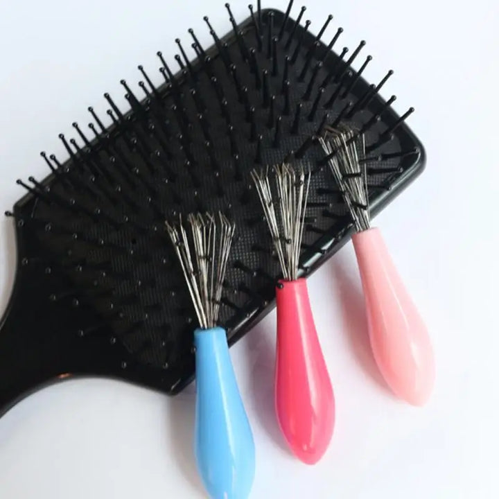 Mini Hair Brush Comb Cleaner — Tangle-Free, Self-Cleaning Tool