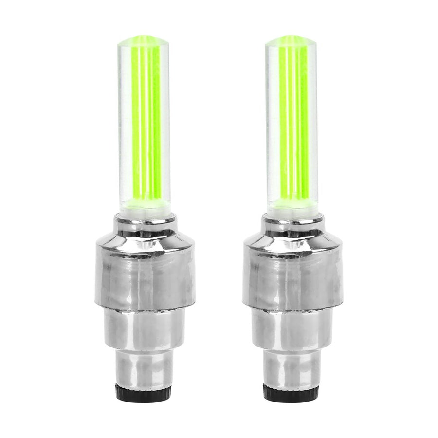 LED Tire Valve Cap Lights — Glowing Wheel Effect