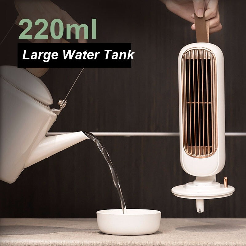 Mini Portable Air Cooler with Humidifier, 220ml Tank