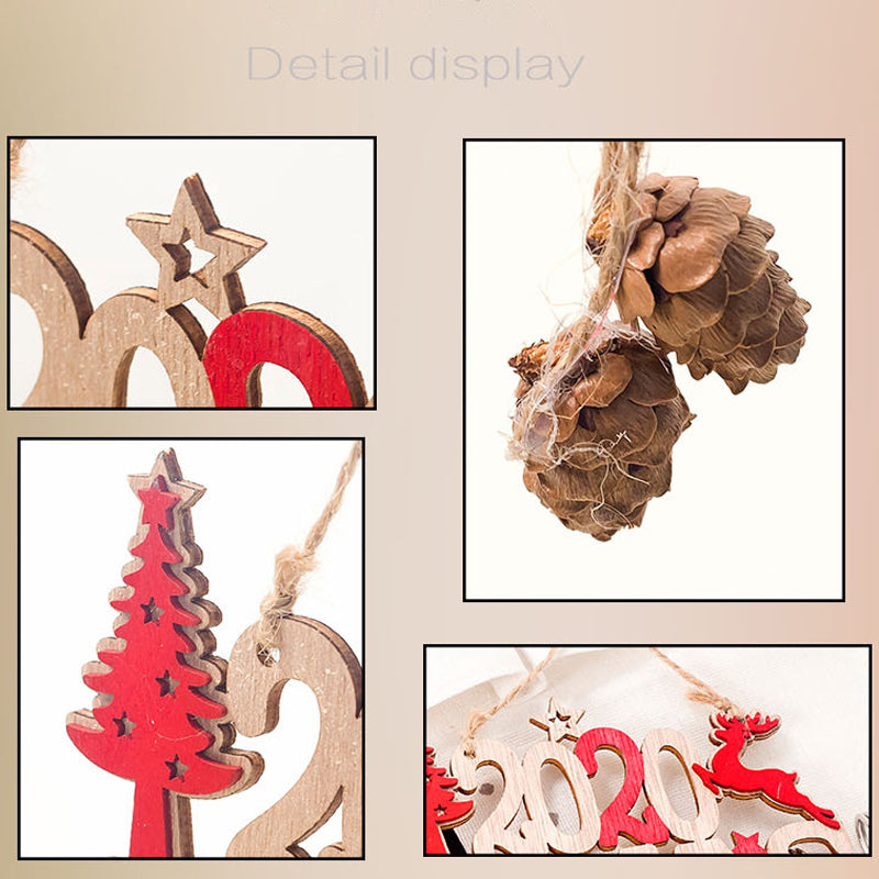 Wood Christmas Ornament Rustic Holiday Tree Decoration