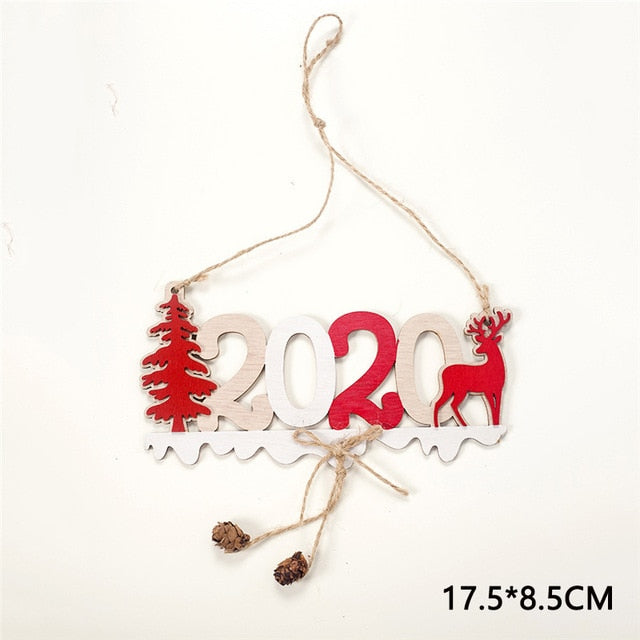 Wood Christmas Ornament Rustic Holiday Tree Decoration