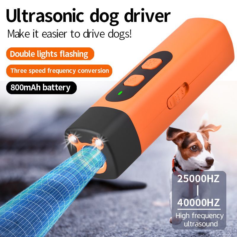 Ultrasonic Dog Training Device With LED Safety Light