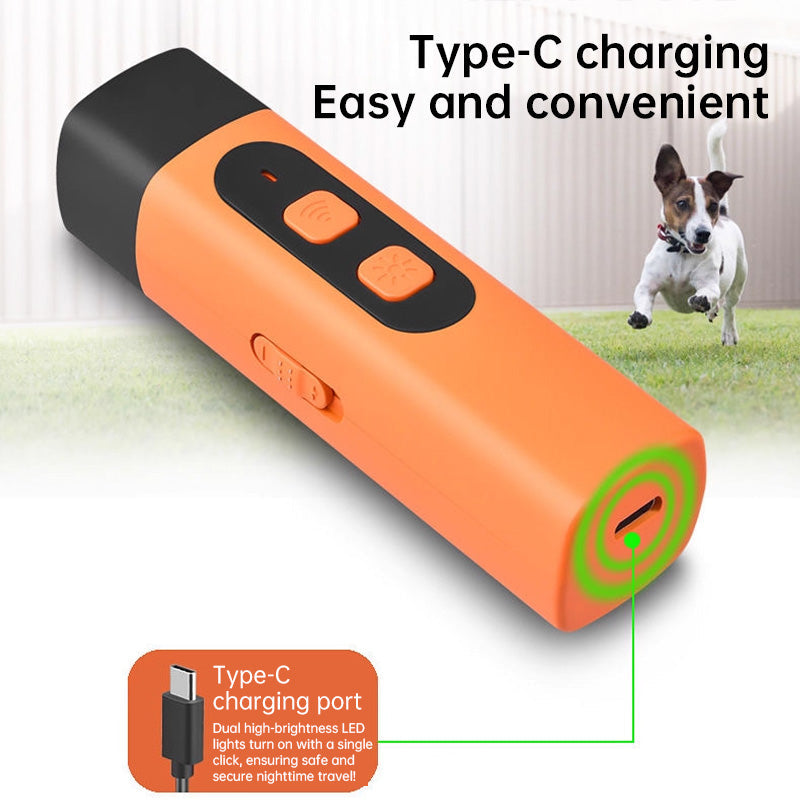 Ultrasonic Dog Training Device With LED Safety Light