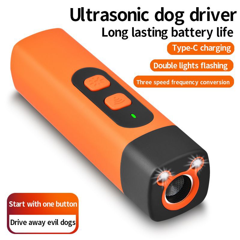 Ultrasonic Dog Training Device With LED Safety Light