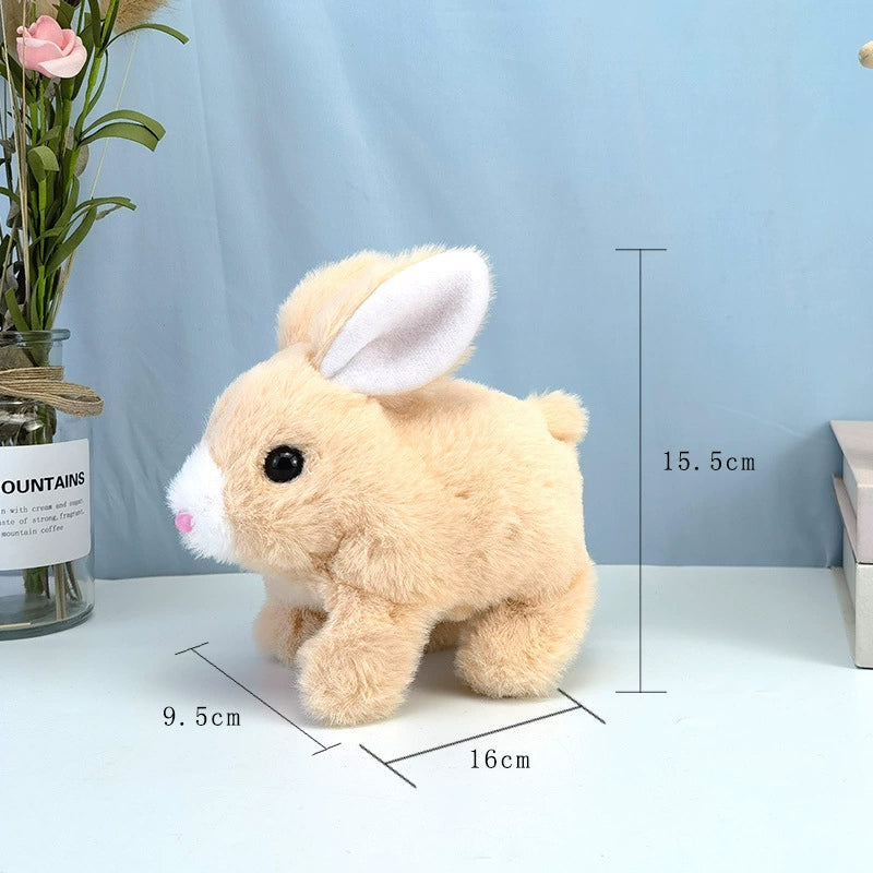 Interactive Plush Bunny Toy That Hops, Talks and Plays