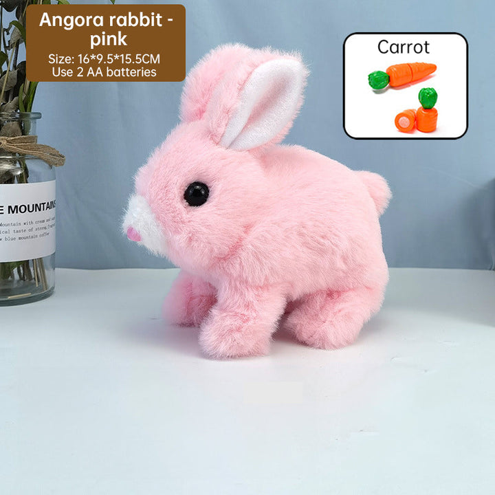 Interactive Plush Bunny Toy That Hops, Talks and Plays