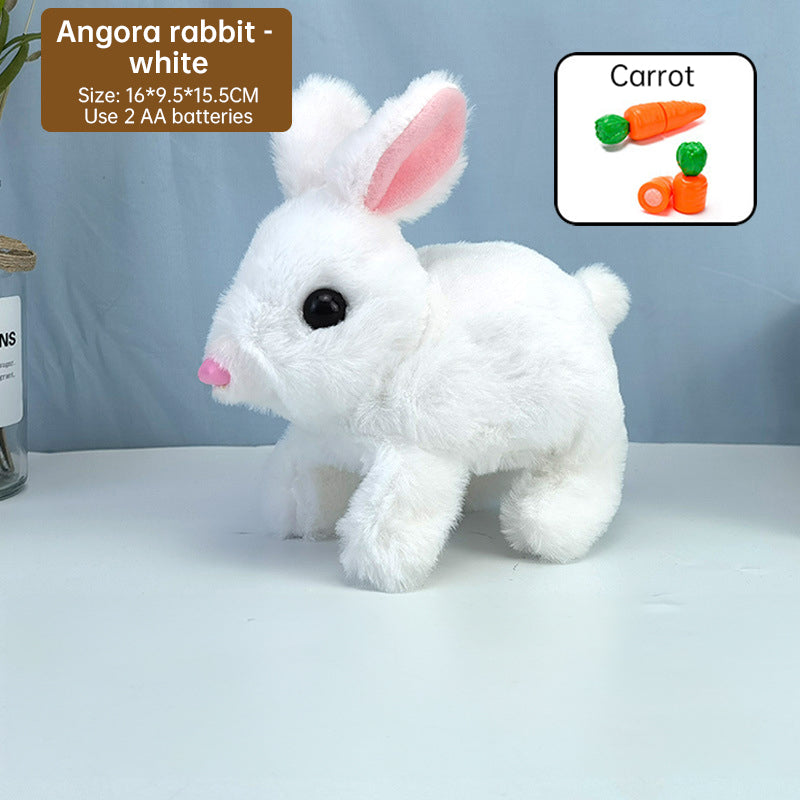 Interactive Plush Bunny Toy That Hops, Talks and Plays