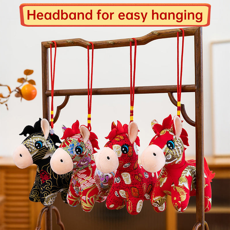 Year of the Horse Plush Doll for Festive Home Decor