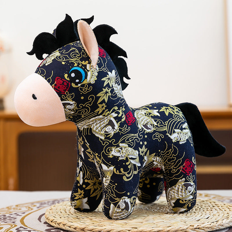 Year of the Horse Plush Doll for Festive Home Decor