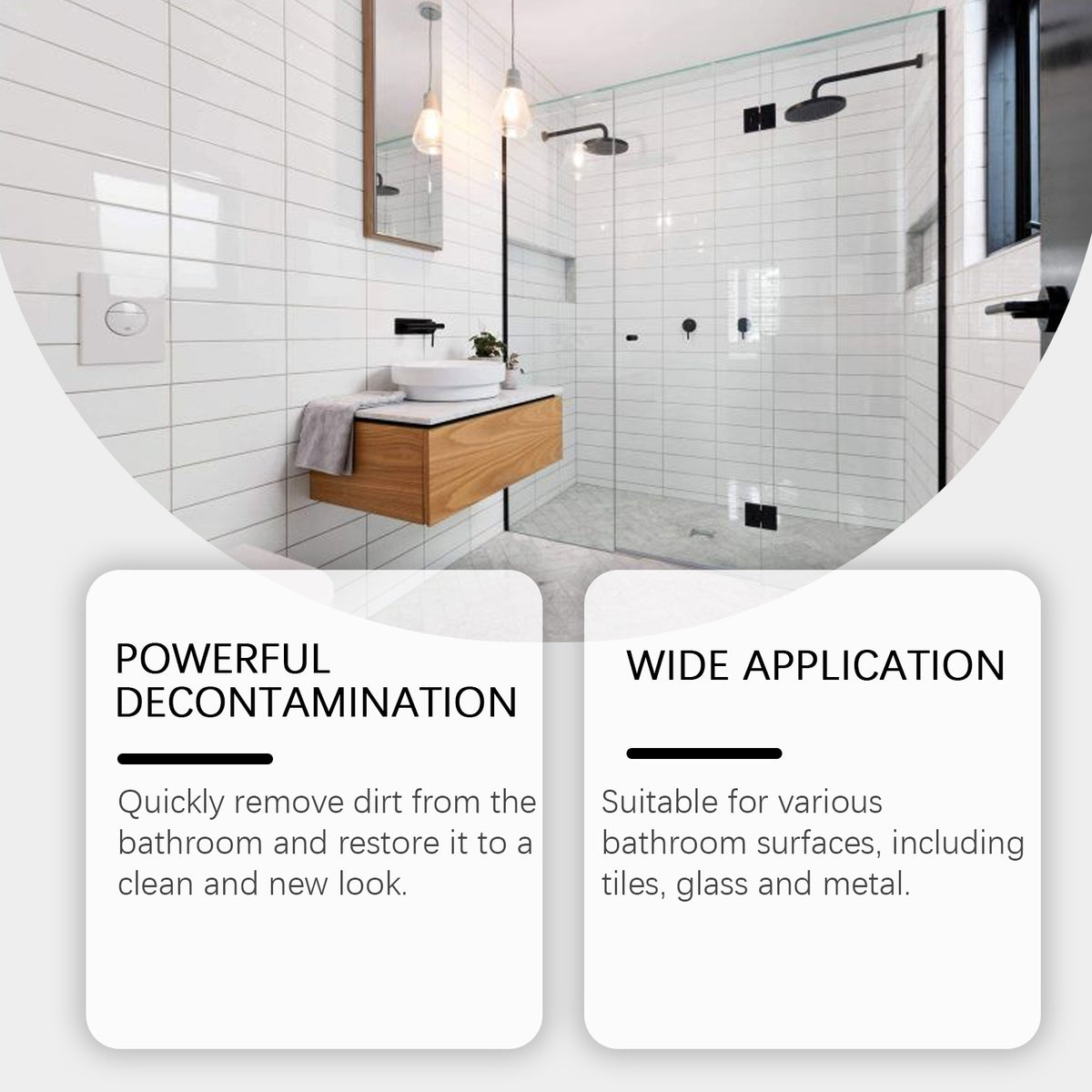 Bathroom Tile Cleaner Spray for Residue-Free Shine