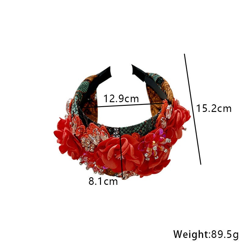 Handmade Floral Headband for Statement Occasion Style