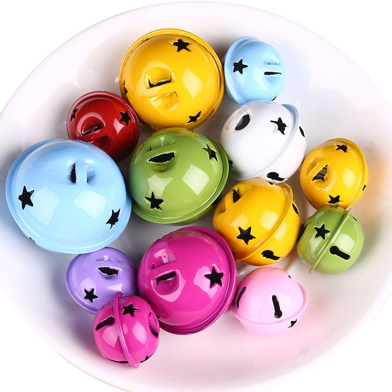 20-Piece Colorful Jingle Bells for Christmas Crafts