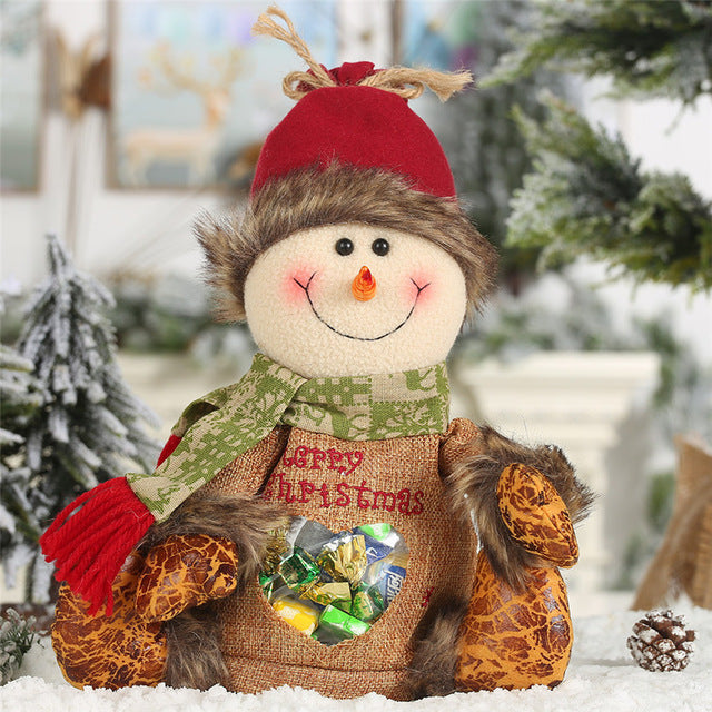 30cm Plush Santa Candy Bag - Christmas Gift & Decor