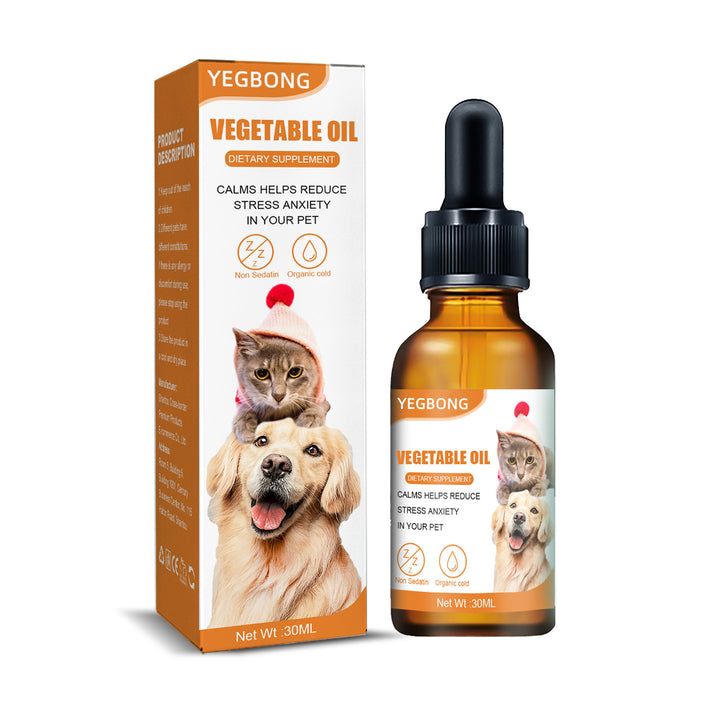 Cat & Dog Calming Oil Supplement for Stress Relief