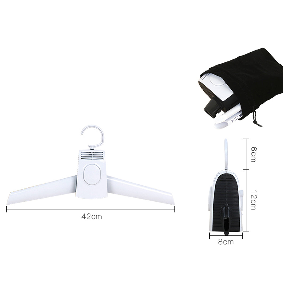 Foldable Electric Clothes Hanger Dryer for Travel and Home