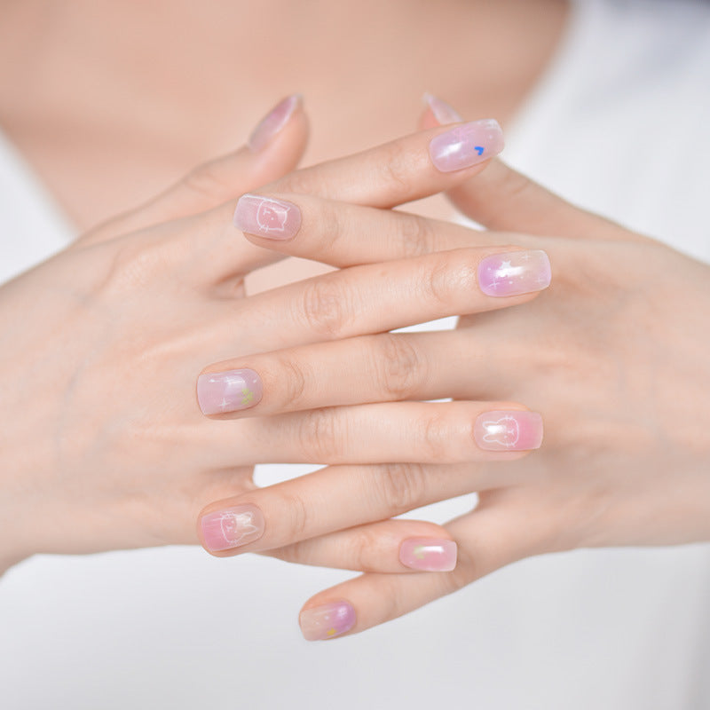 Semi-Cured UV Gel Nail Stickers — Salon Art in Seconds