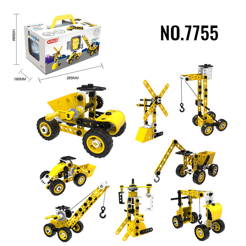 Kids Building Blocks STEM Set for Creative Vehicle Play