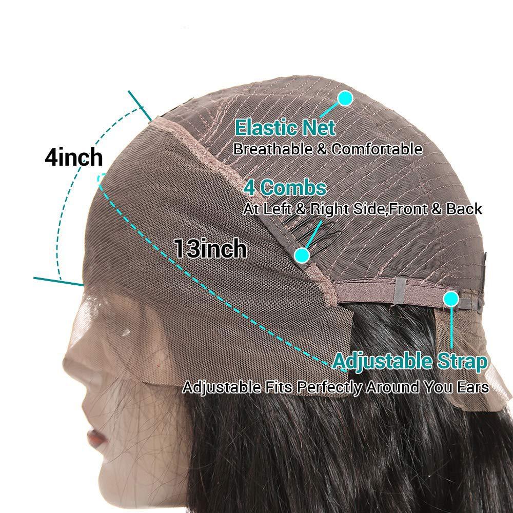 13x4 Lace Front Human Hair Bob Wig With Natural Fit