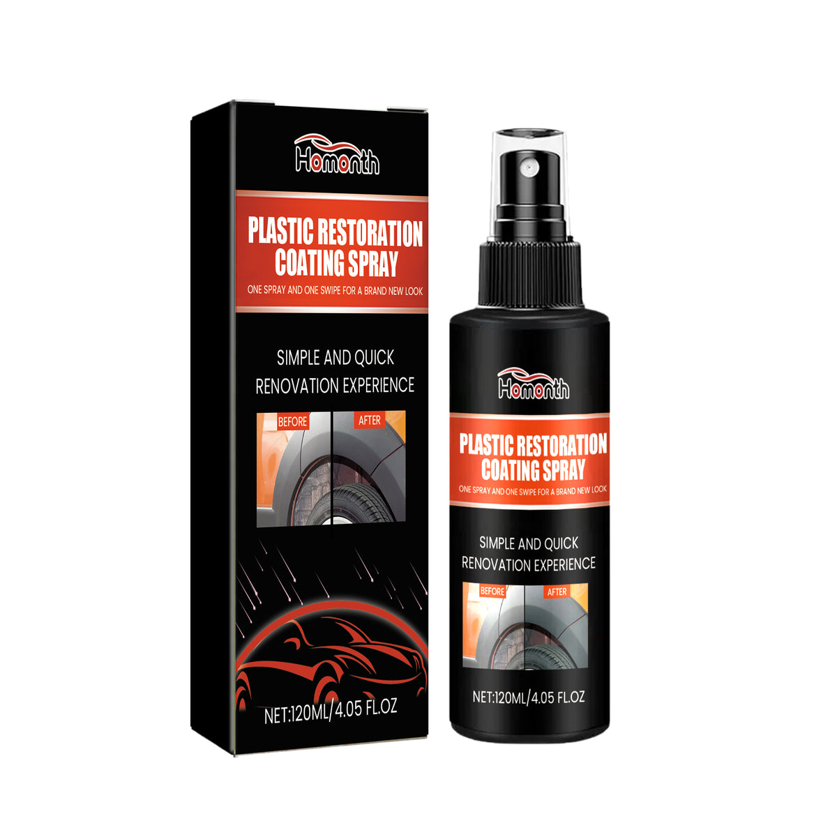 Plastic Restoration Spray for Faded Automotive Trim
