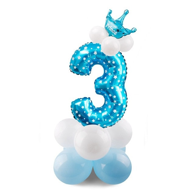 Giant Foil Number Balloons — Big Birthday Display