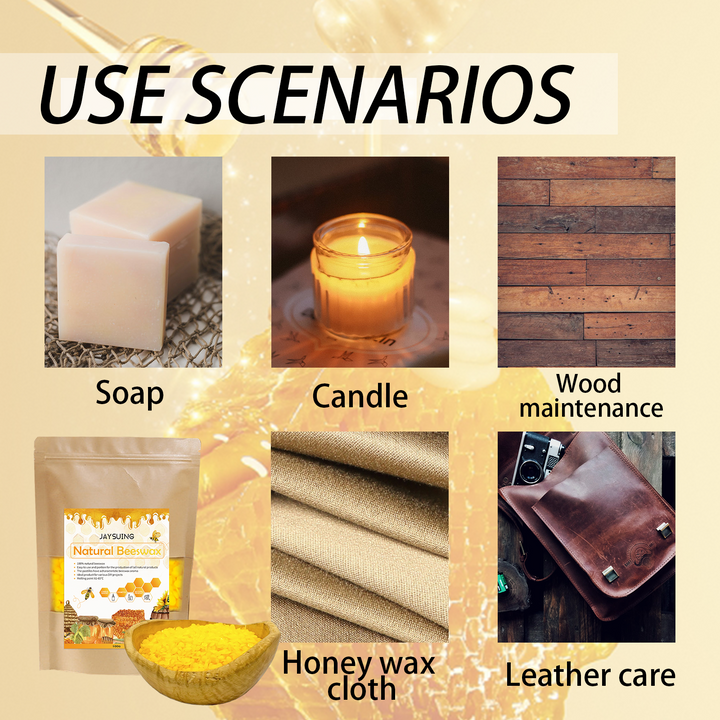 Pure Beeswax Granules for Furniture, Leather & DIY Wax