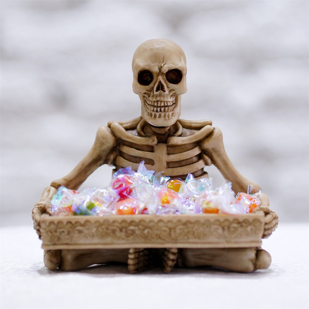 Skeleton Halloween Tray Desk and Vanity Organizer