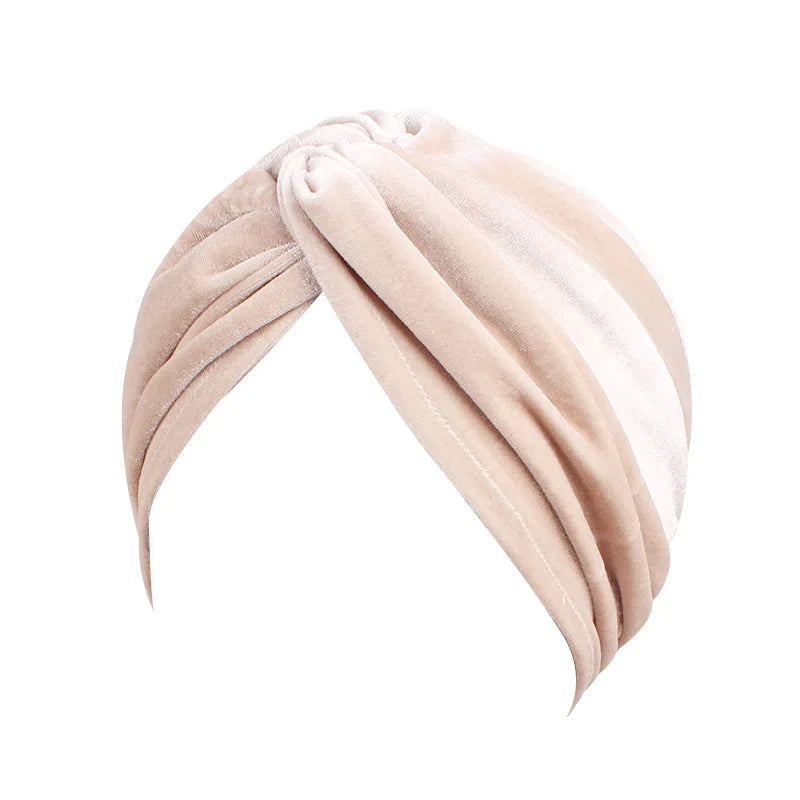 Velvet Turban Headband for Instant Elegant Coverage
