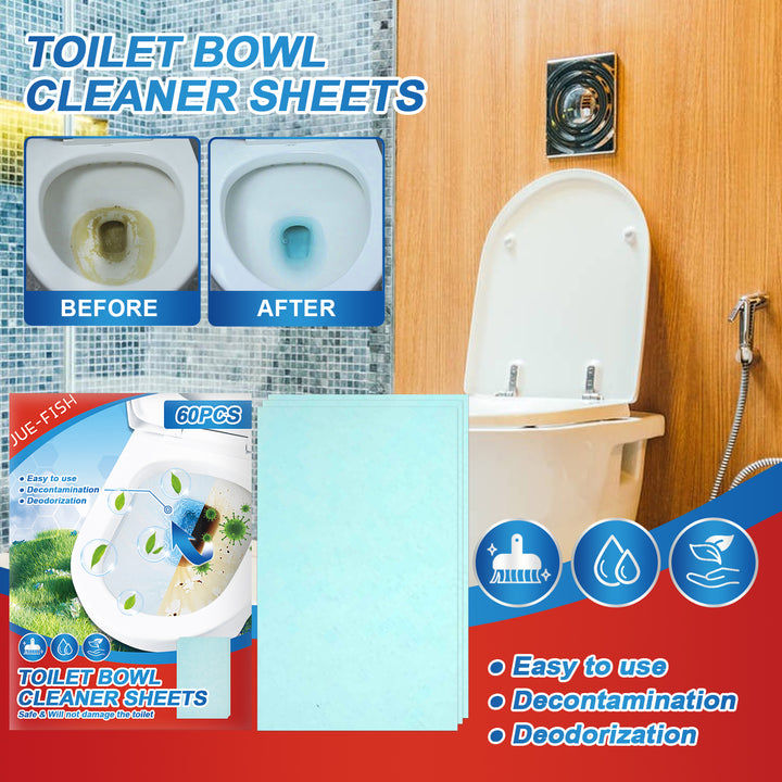 Toilet Cleaning Sheets — Overnight Stain & Odor Remover, 60