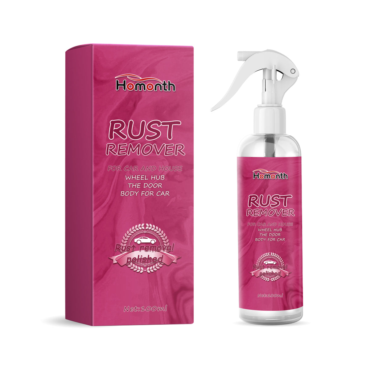 Rust Remover Spray for Cars & Home Metal Surfaces