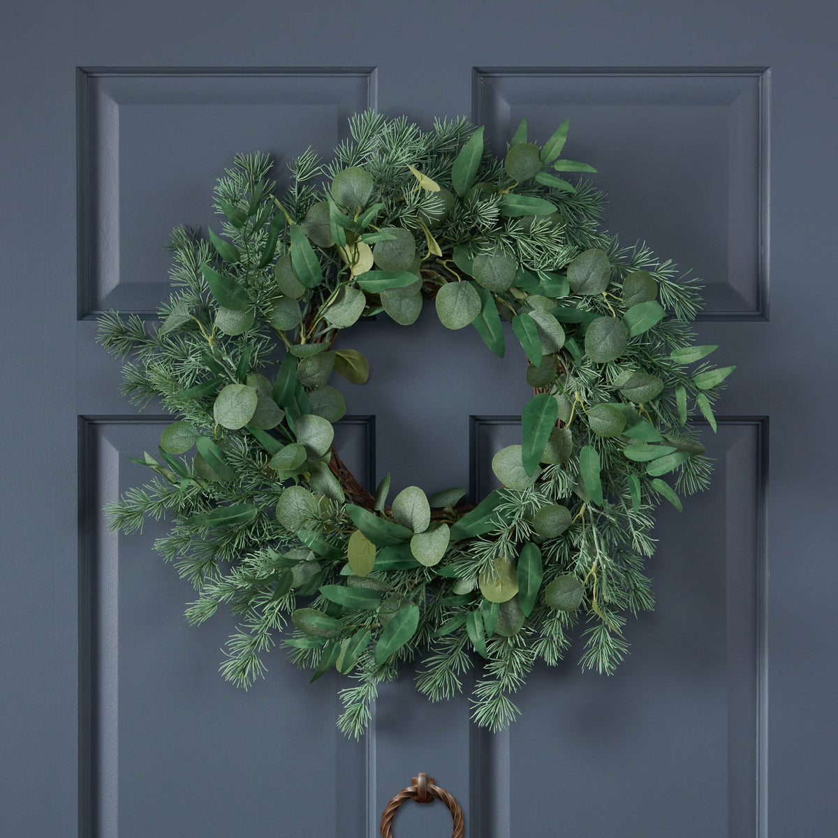 24.5-Inch Artificial Greenery Wreath for Year-Round Style