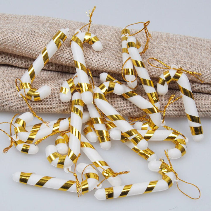 Candy Cane Christmas Ornaments, 24-Piece Festive Set