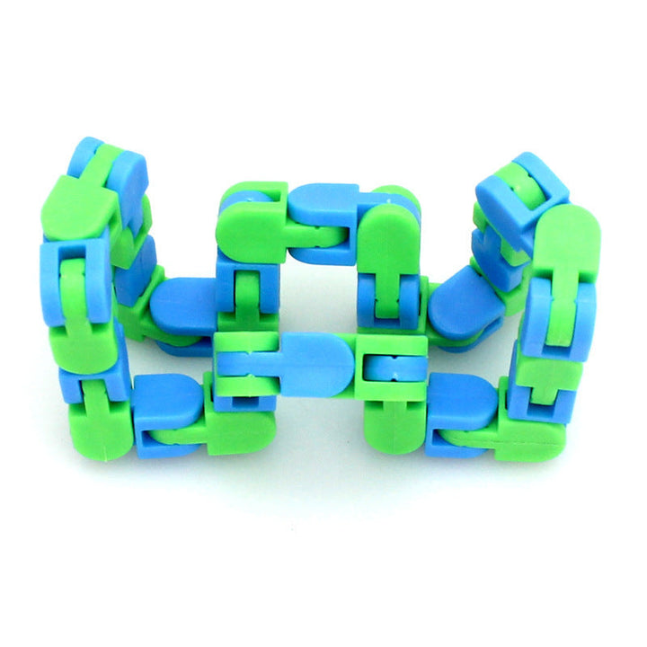 24-Section Folding Chain Fidget Toy for Tactile Relief