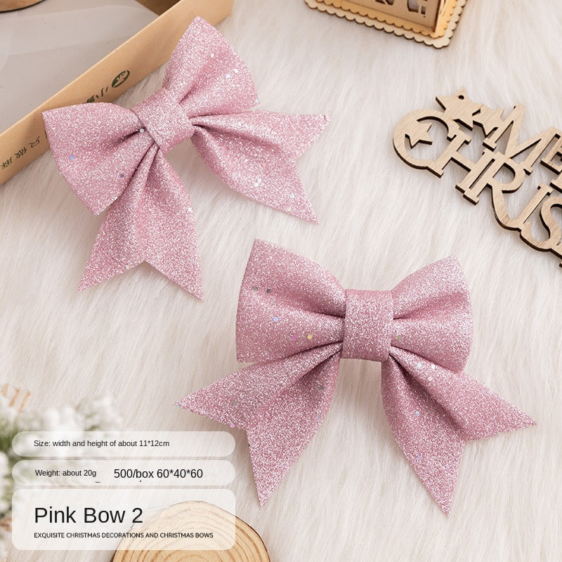 Christmas Bow Ornaments for Sparkling Holiday Decor