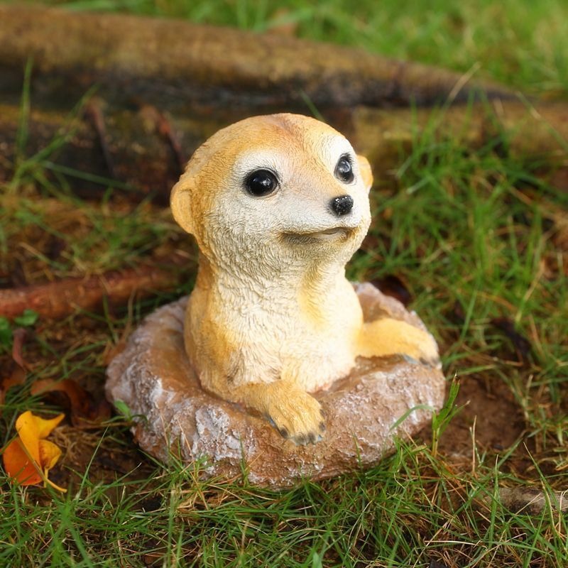 Meerkat Garden Ornament for Outdoor Beds and Patios