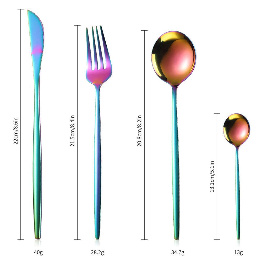 24-Piece Stainless Steel Flatware Set for 6 Place Settings