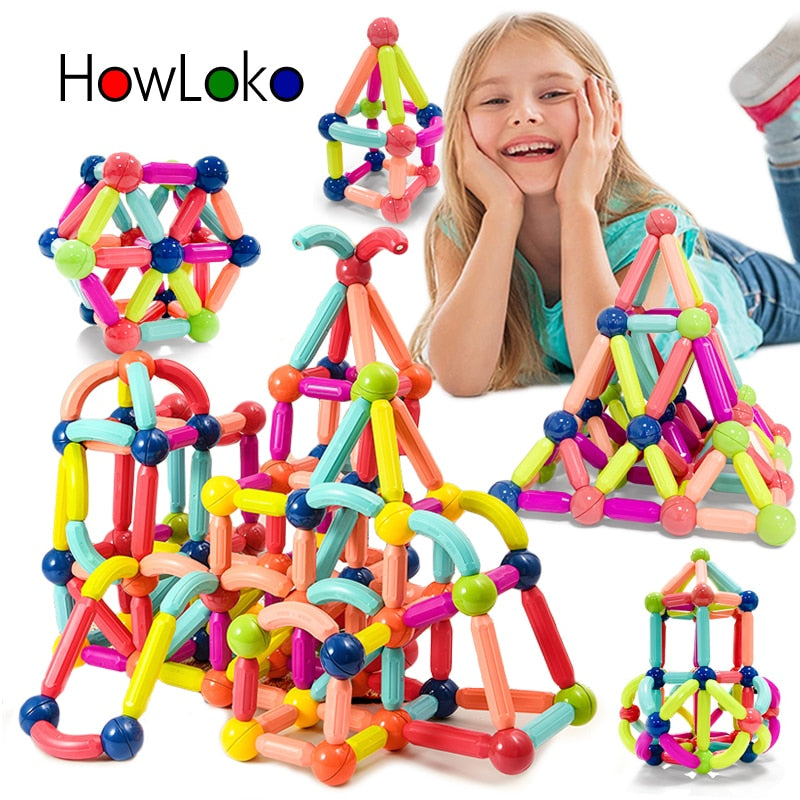 Magnetic Building Blocks for Creative STEM Construction