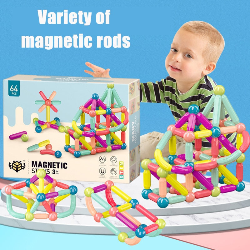 Magnetic Building Blocks for Creative STEM Construction